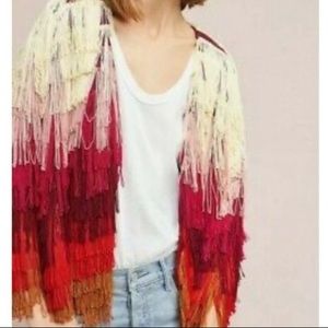 Anthropologie Vanessa Virginia Fringe Jacket